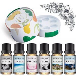Aiermiao Aromatherapy Essential Oil Moisturizing Set 6 x 10ML Conceptual Scent
